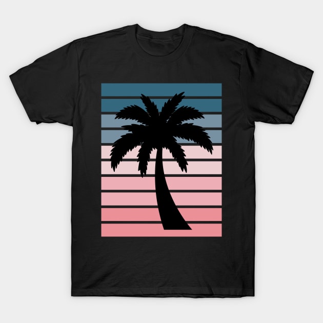 California Palm Beach Pastel Collection T-Shirt by Pencil Play Studio